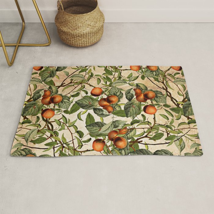 Vintage Fruit Pattern Rug Gallery Image 1