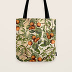 Vintage Fruit Pattern Tote Bag Gallery Image 1