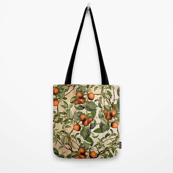 Vintage Fruit Pattern Tote Bag Gallery Image 2