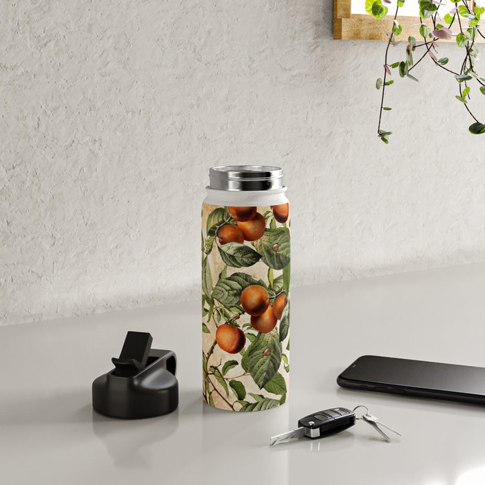 Vintage Fruit Pattern Water Bottle Gallery Image 5