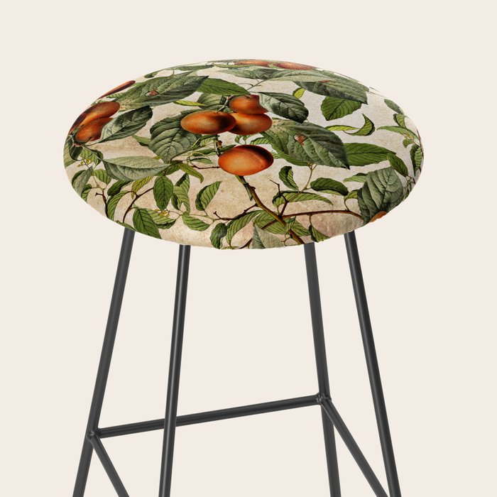 Vintage Fruit Pattern Stool Gallery Image 2