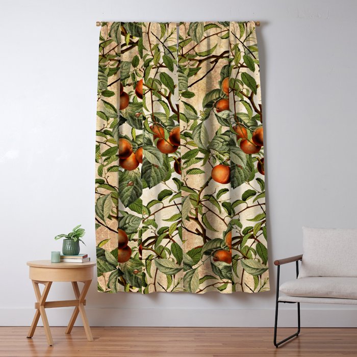 Vintage Fruit Pattern Window Curtain Gallery Image 5