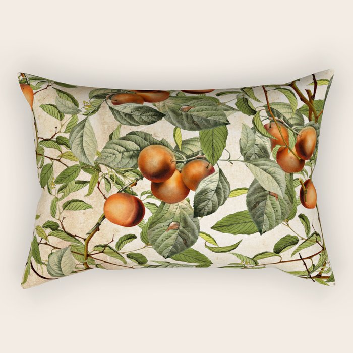 Vintage Fruit Pattern Rectangular Pillow Gallery Image 2