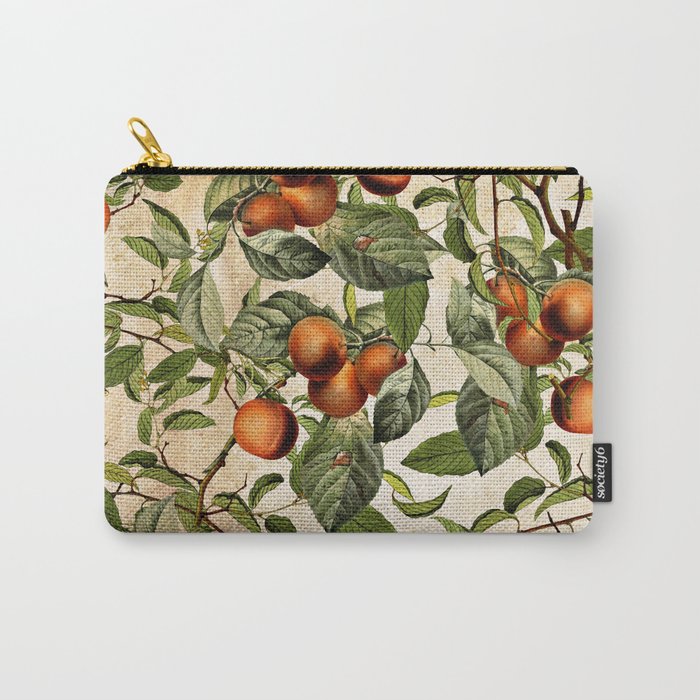 Vintage Fruit Pattern Carry All Pouch Gallery Image 1