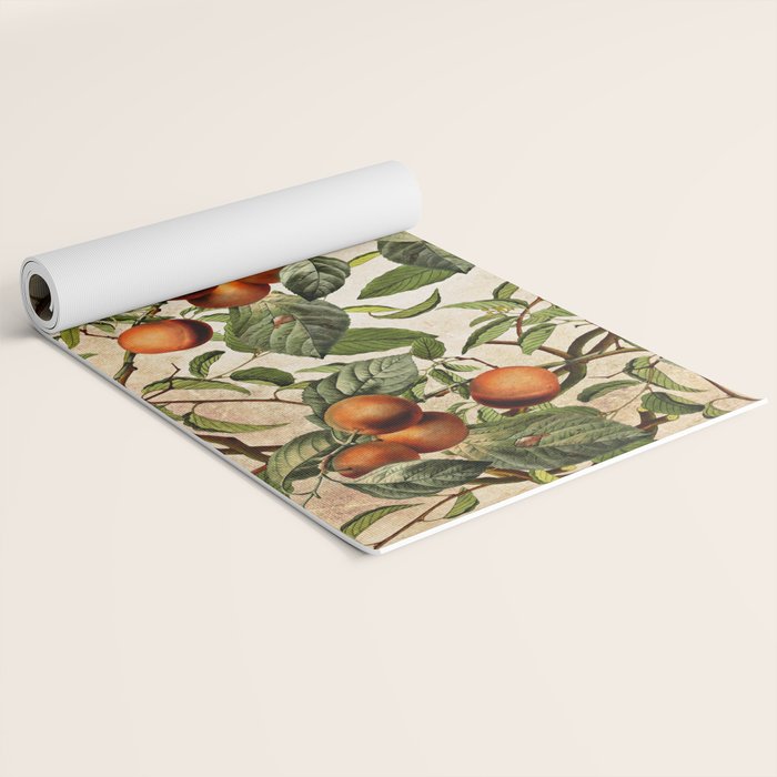 Vintage Fruit Pattern Yoga Mat Gallery Image 2