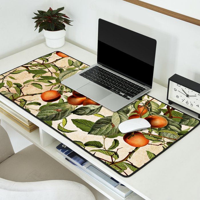 Vintage Fruit Pattern Desk Mat Gallery Image 2