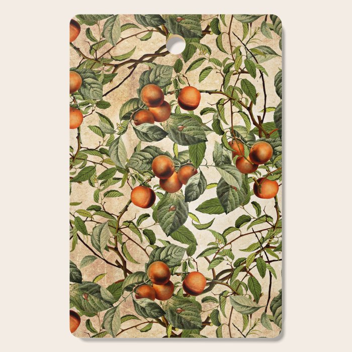 Vintage Fruit Pattern Cutting Board Gallery Image 1