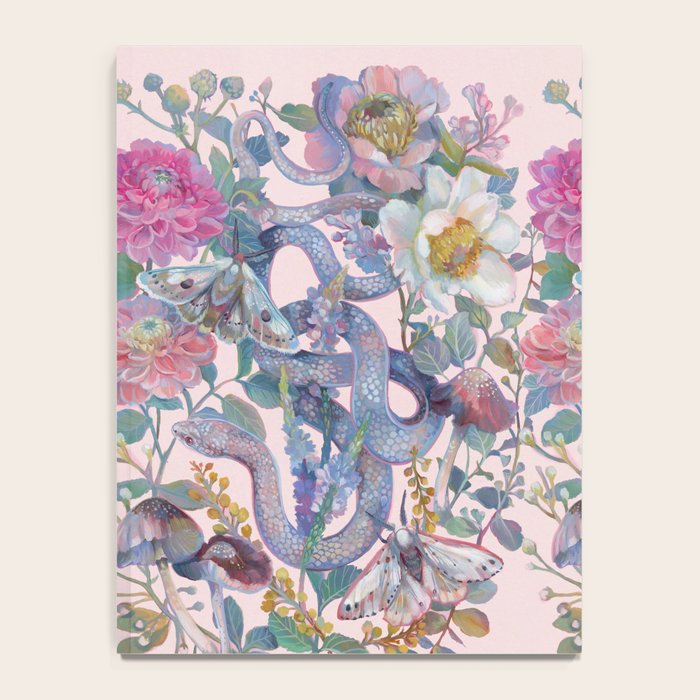 Pink Floral Garden Snake Notebook Gallery Image 4