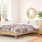 Pink Floral Garden Snake Duvet Cover Gallery Image 2