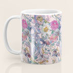 Pink Floral Garden Snake Coffee Mug Gallery Image 3