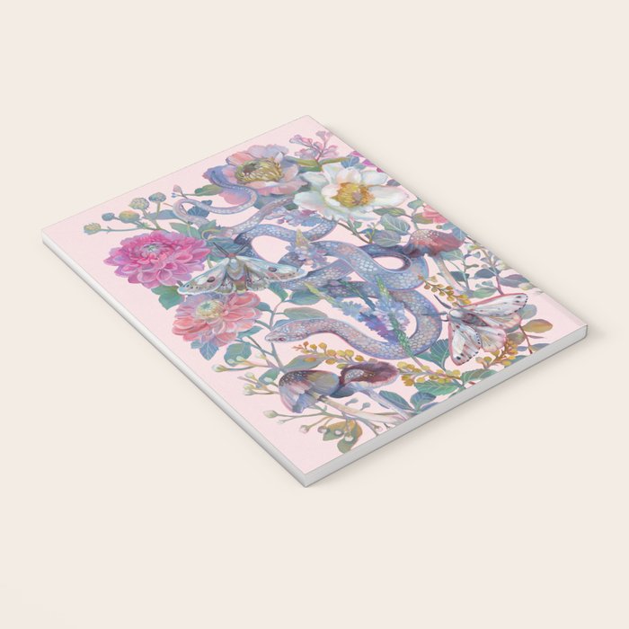 Pink Floral Garden Snake Notebook Gallery Image 3