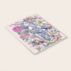 Pink Floral Garden Snake Notebook Gallery Image 3