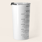 Boeing 747 Family Blueprint in High Resolution (white) Travel Mug Gallery Image 3