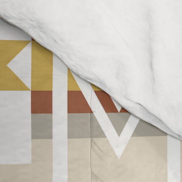 Aztec Stripes Beige Comforter Gallery Image 4