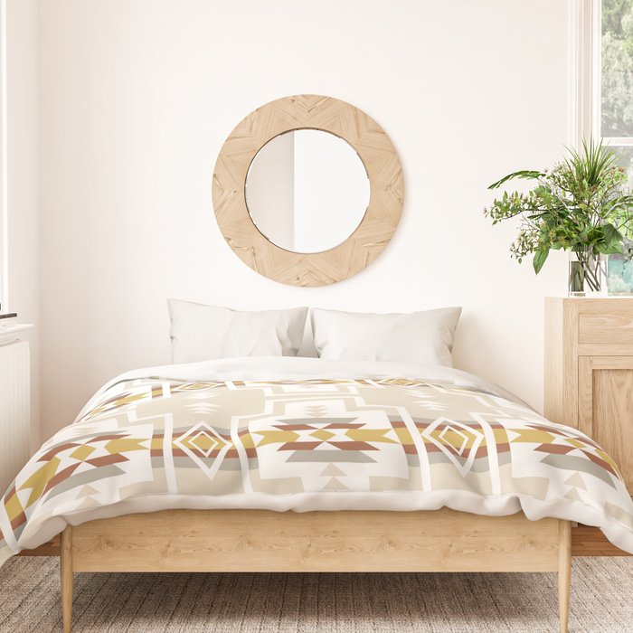 Aztec Stripes Beige Duvet Cover Gallery Image 3