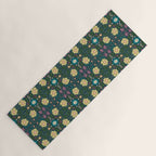 Floral dark Mandala  Yoga Mat Gallery Image 1