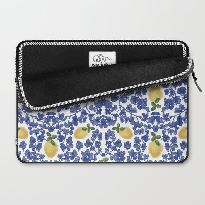 Chinoiserie Lemons Laptop Sleeve Gallery Image 2