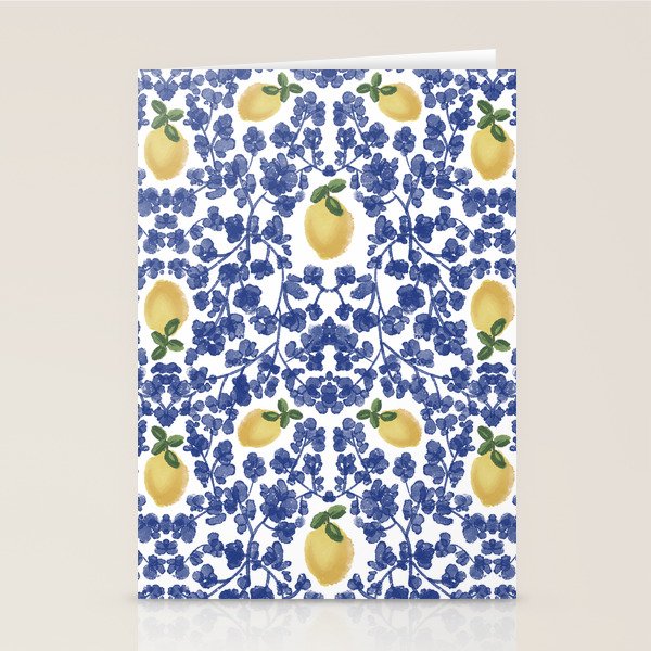 Chinoiserie Lemons Stationery Card Gallery Image 1