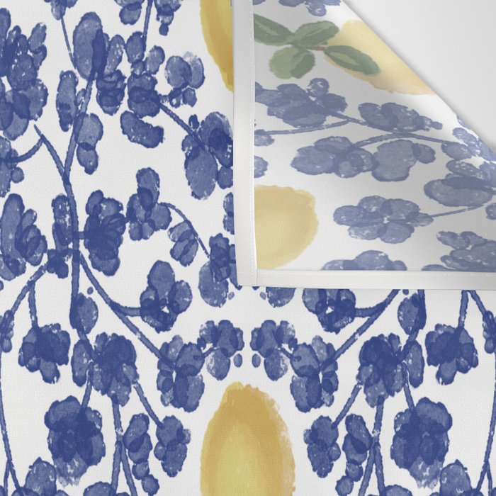 Chinoiserie Lemons Wall Tapestry Gallery Image 3