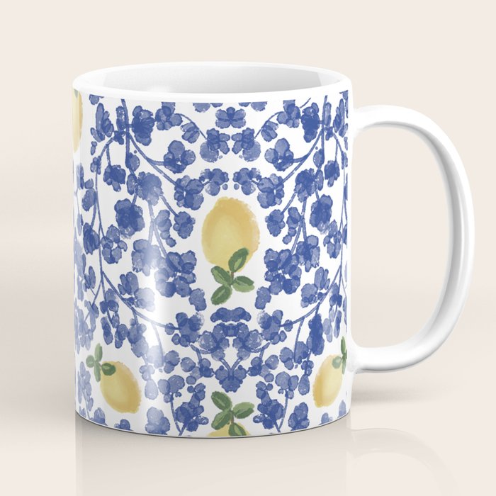 Chinoiserie Lemons Coffee Mug Gallery Image 1