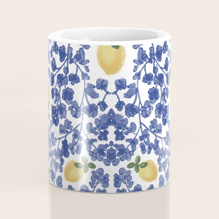 Chinoiserie Lemons Coffee Mug Gallery Image 4