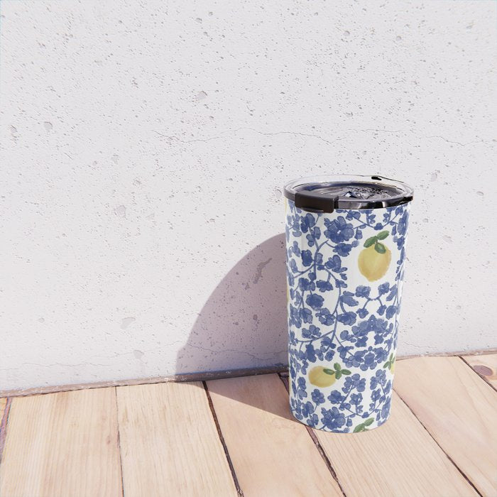 Chinoiserie Lemons Travel Mug Gallery Image 4