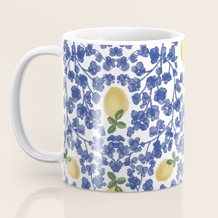 Chinoiserie Lemons Coffee Mug Gallery Image 3