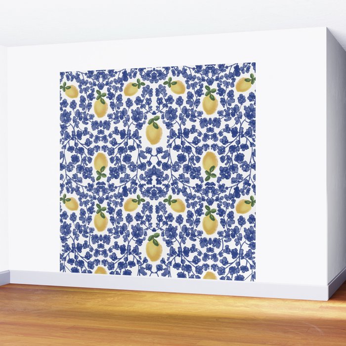 Chinoiserie Lemons Wall Mural Gallery Image 2