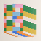 Colorful geometric patchwork mosaic pattern Wrapping Paper Gallery Image 3