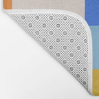 Colorful geometric patchwork mosaic pattern Bath Mat Gallery Image 2
