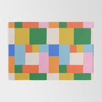 Colorful geometric patchwork mosaic pattern Rug Gallery Image 2