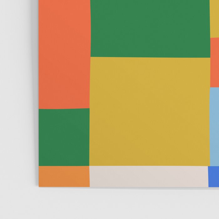 Colorful geometric patchwork mosaic pattern Poster Gallery Image 3