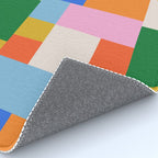 Colorful geometric patchwork mosaic pattern Rug Gallery Image 4