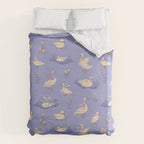 Swans With Bows - Ducks And Flowers Duvet Cover Gallery Image 6