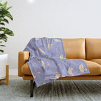 Swans With Bows - Ducks And Flowers Throw Blanket Gallery Image 1