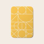 Modern Geometric 77 Yellow Bath Mat Gallery Image 1