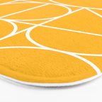 Modern Geometric 77 Yellow Bath Mat Gallery Image 3