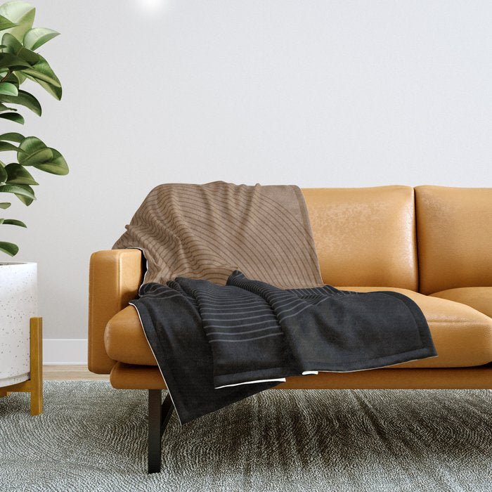 Circular Lines VIII Throw Blanket Gallery Image 1
