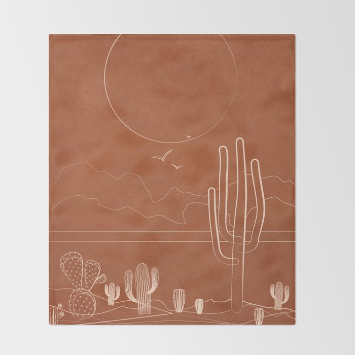 Sun over the Desert 1 Throw Blanket Gallery Image 2