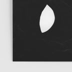 Circle Spirals Black & White Minimalist Ink Tribal Mid Century Pattern Dark Painting Pattern Poster Gallery Image 3
