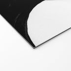 Circle Spirals Black & White Minimalist Ink Tribal Mid Century Pattern Dark Painting Pattern Welcome Mat Gallery Image 2