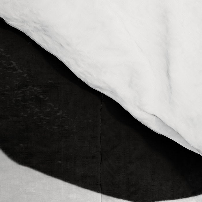 Circle Spirals Black & White Minimalist Ink Tribal Mid Century Pattern Dark Painting Pattern Comforter Gallery Image 4