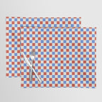 Checkered Multicolor Pattern XX Red White Blue Placemat Gallery Image 1