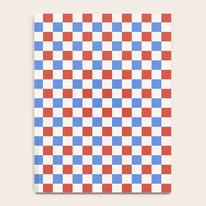 Checkered Multicolor Pattern XX Red White Blue Notebook Gallery Image 4