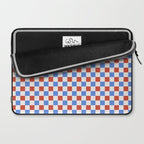 Checkered Multicolor Pattern XX Red White Blue Laptop Sleeve Gallery Image 2