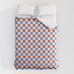Checkered Multicolor Pattern XX Red White Blue Duvet Cover Gallery Image 6
