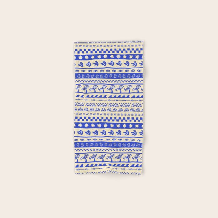 Vintage tropical summer nature art pattern Bath Towel Gallery Image 1