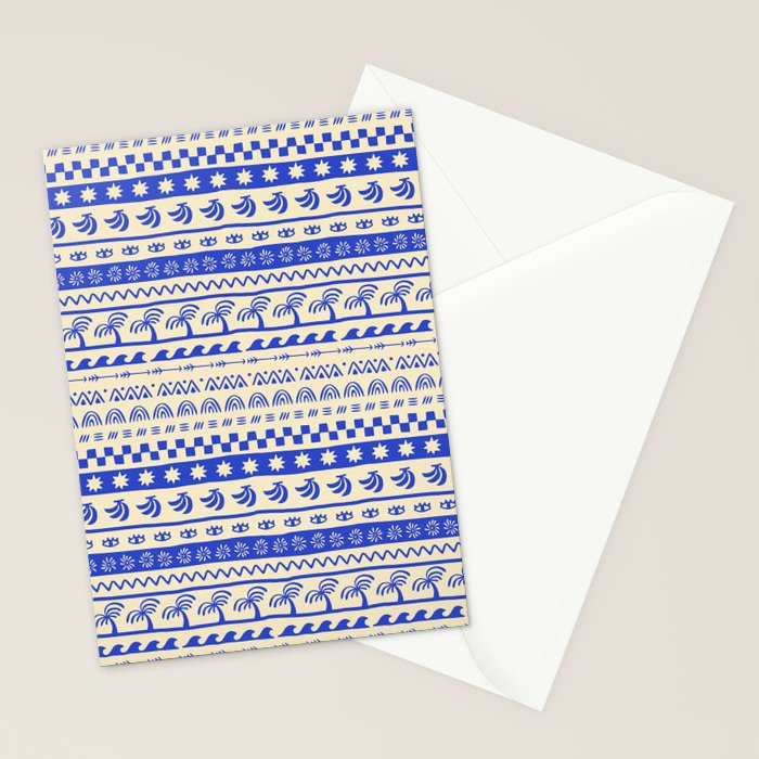 Vintage tropical summer nature art pattern Stationery Card Gallery Image 2