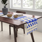 Vintage tropical summer nature art pattern Table Runner Gallery Image 2