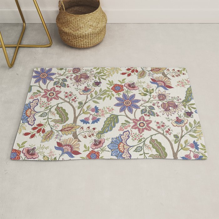 Oriental Chinoiserie Garden  Rug Gallery Image 1